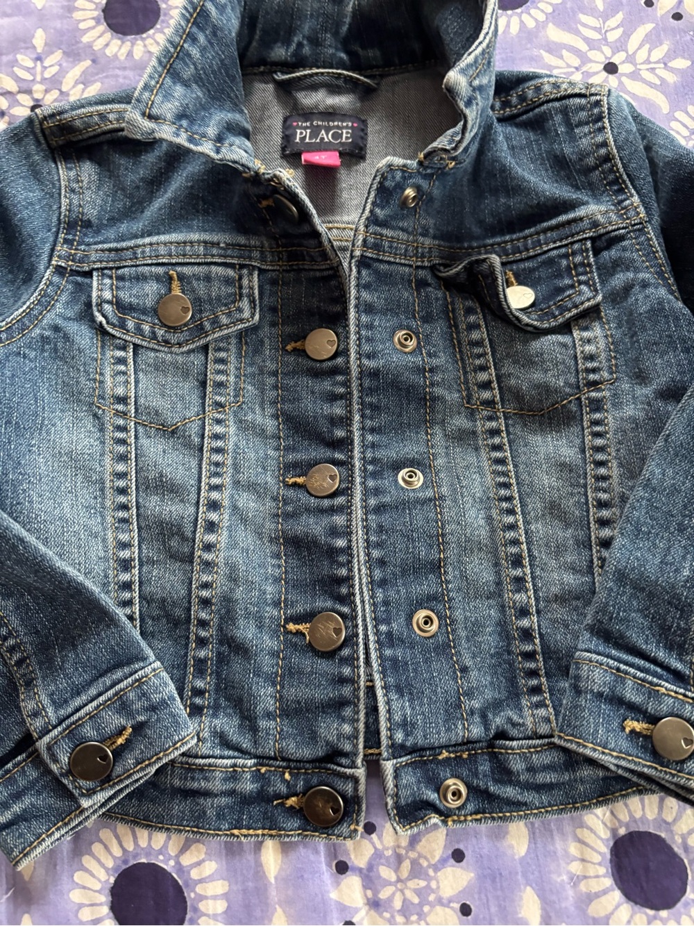 Children’s Place 4T Denim Jacket - Picture 3 of 4